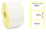Lipnios Termo etiketės 80x25mm. 2000 vnt (Thermal ECO)