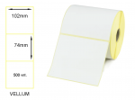 Lipnios etiketės 102x74mm. 500 vnt (Vellum)