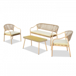 Lauko baldai sofa Martinelli Roma rudas