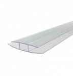 Sujungimo profilis (H), plastikinis, skaidrus (įv. matmenys)