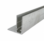 Užbaigimo profilis (F), aliuminis (įv. matmenys)