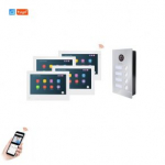 4 abonementų WIFI SmartHome POE domofono komplektas