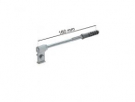 Lietvamzdžio apkabos laikiklis su kai&scaron;čiu 160 mm, GAMRAT (PVC), ZN