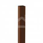 Stulpas tvorai 60x40 mm, H2,5 m, sienelė: 1,2 mm, be dangtelio