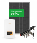 Saulės modulių, trifazio inverterio ir konstrukcijų komplektas, 7kW