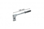 Lietvamzdžio apkabos laikiklis su kai&scaron;čiu 100 mm, GAMRAT (PVC), ZN