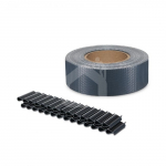 Tvoros segmento juosta MIKKO 47,5 mm x 35 m + 28 vnt. laikiklių (450 g/m&sup2;), PVC