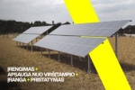Antžeminė saulės elektrinė 11kW komplektas su montavimu