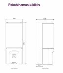 Pakabinamas ant sienos laikiklis Atlantic SYNEA DUO &scaron;ilumos siurbliams