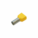 Dvigubas kabelio antgalis 6 mm&sup2;, 100 vnt.