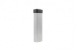 Stulpas tvorai 60x40 mm, H3 m, sienelė: 2,0 mm, ZM430 (Magnelis), su PVC laikikliu