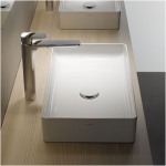 Pastatomas praustuvas-dubuo Living su nu&scaron;lifuota apačia, 600 x 340 x 110 mm