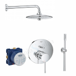Grohe Essence potinkinio du&scaron;o mai&scaron;ytuvo komplektas su lietaus du&scaron;o galva, chromo spalvos
