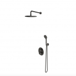 Omnires Y grafito spalvos potinkinė termostatinė du&scaron;o sistema SYSYT05GR