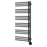 Elektrinis rank&scaron;luosčių džiovintuvas POSEIDON 450x1140mm de&scaron;ininis juodas matinis tenu be laido