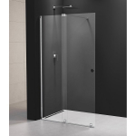 Dviejų dalių du&scaron;o sienelė MODULAR 100cm  chromo spalvos