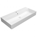Baltas GSI Kube X praustuvas su EXTRAGLAZE&reg; danga 100x47cm