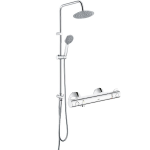Imex du&scaron;o stovas su lietaus galva ir termostatinio mai&scaron;ytuvo GROHE Grohtherm 800 komplektas