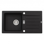 Granitinė plautuvė Alveus Niagara 30 juoda