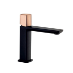 Praustuvo mai&scaron;ytuvas MY TIME DEMM juodas matinis su braižyto rožinio aukso spalvos rankenėle