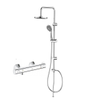 DEMM du&scaron;o stovo su lietaus galva ir termostatinio mai&scaron;ytuvo GROHE Grohtherm 800 komplektas