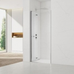 Sulankstomos du&scaron;o durys į ni&scaron;ą SAT SK chromo spalvos 100 cm