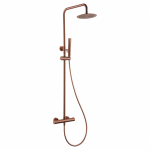 Imex Naples vir&scaron;tinkinė termostatinė du&scaron;o sistema PVD braižyto vario spalvos