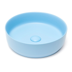Žydras matinis pastatomas praustuvas SAT Infinitio 39x9,5 cm