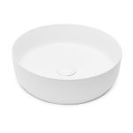 Baltas matinis pastatomas praustuvas SAT Infinitio 39x9,5 cm