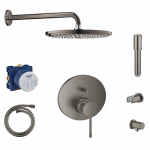 Grohe potinkinis du&scaron;o komplektas brushed hard graphite