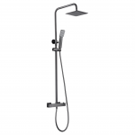 Imex Art vir&scaron;tinkinė termostatinė du&scaron;o sistema gunmetal grafito spalvos