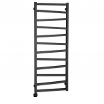 Elektrinis rank&scaron;luosčių džiovintuvas Zig 50x133cm, juodos metalik spalvos, kairinis, paslėptas montavimas