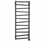 Elektrinis rank&scaron;luosčių džiovintuvas Zig 50x133cm, juodos metalik spalvos, de&scaron;ininis, paslėptas montavimas