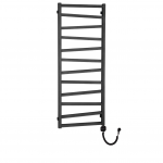 Elektrinis rank&scaron;luosčių džiovintuvas Zig 50x133cm, juodos metalik spalvos, de&scaron;ininis su laidu