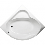 Kampinė vonia SIRIUS 130x130x43cm Akrilinė 49111 su kojomis