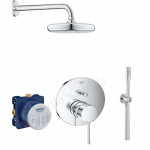 Grohe Essence potinkinio du&scaron;o mai&scaron;ytuvo komplektas su lietaus du&scaron;o galva chromo spalvos