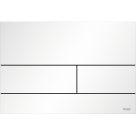 Vandens nuleidimo dvigubas klavi&scaron;as TECEsquare II baltos matinės spalvos