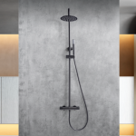 Imex Genova termostatinė du&scaron;o sistema grafito gunmetal PVD spalvos