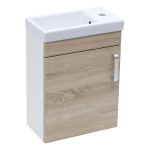 Vonios spintelė su praustuvu VARIO DEKOR 40x50x22 cm &scaron;viesaus medžio / baltos spalvos