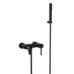 Juodos matinės spalvos vonios mai&scaron;ytuvas su du&scaron;eliu Illusion