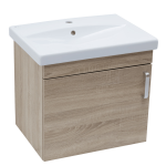 Vonios spintelė su praustuvu VARIO DEKOR 60x51x40 cm &scaron;viesaus medžio spalvos