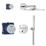 GROHE Precision SmartControl termostatinis potinkinis du&scaron;o komplektas su 310 mm skersmens dviejų srovių lietaus galva