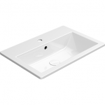 GSI Kube X įleidžiamas praustuvas 58x40cm su baltu vožtuvu