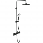 Villeroy&Boch Universal Showers vir&scaron;tinkinė termostatinė du&scaron;o sistema, juodos matinės spalvos