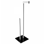 Stovas popieriui Optima su juodu stiklu