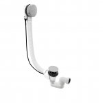 Chromo spalvos Click-Clack vonios sifonas Polysan 800mm