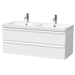 Vonios spintelė su praustuvu PAVIA 120x53x49 cm balta matinė