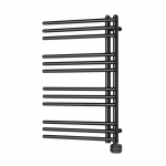 Elektrinis rank&scaron;luosčių džiovintuvas POSEIDON, 450x740 mm, juodas matinis, de&scaron;ininis, tenas paslėptu montavimu