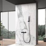 Imex Genova du&scaron;o mai&scaron;ytuvas su du&scaron;elio komplektu juodos matinės spalvos