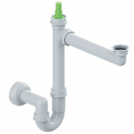 Taupantis vietą plautuvės sifonas su jungtimi indaplovei